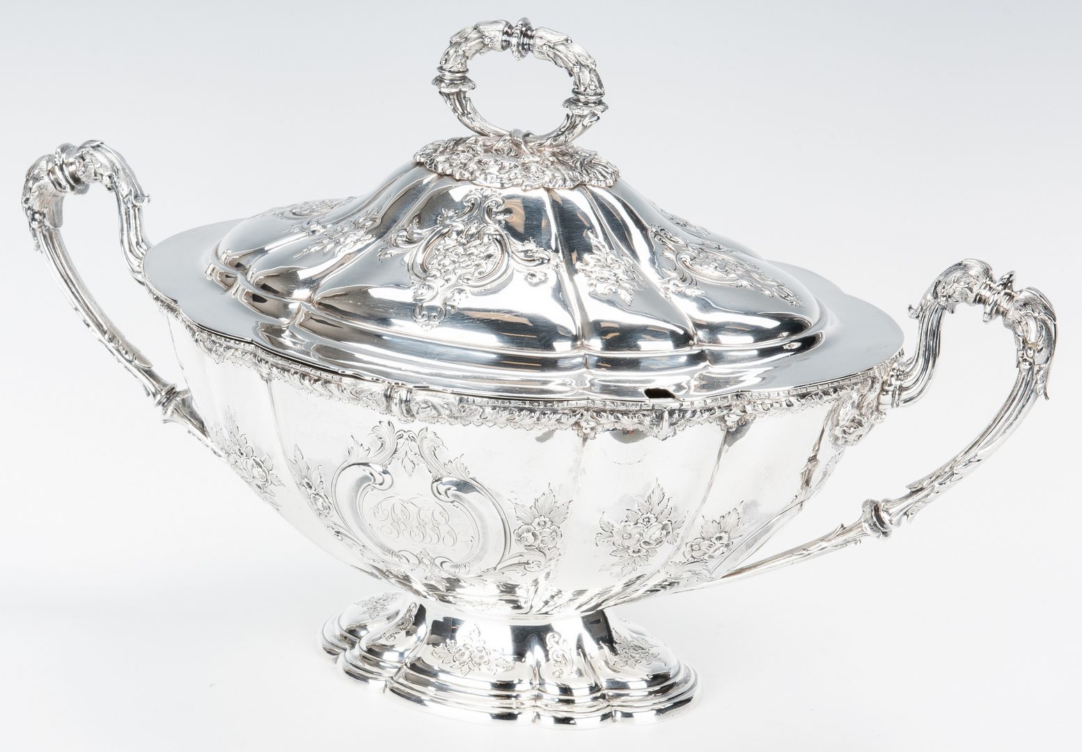 Lot 64: Edwardian Sterling Covered Tureen with s/p underplate