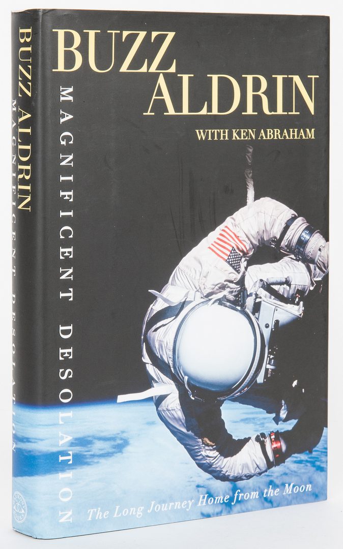 Lot 714: 6 Buzz Aldrin Signed Items, incl. Photo & Books
