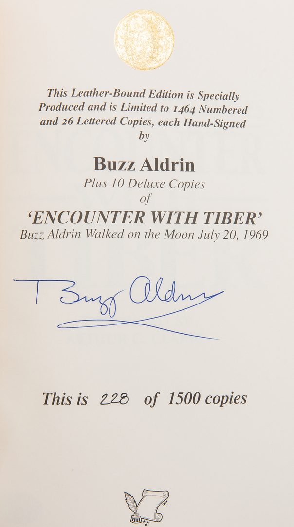 Lot 714: 6 Buzz Aldrin Signed Items, incl. Photo & Books