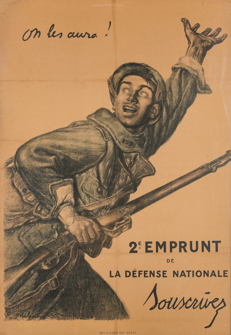 Lot 721: 3 French World War I Propaganda Posters
