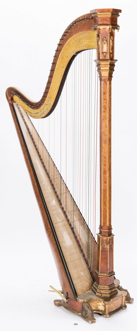 Lot 731: J. F. Browne & Company Pedal Harp