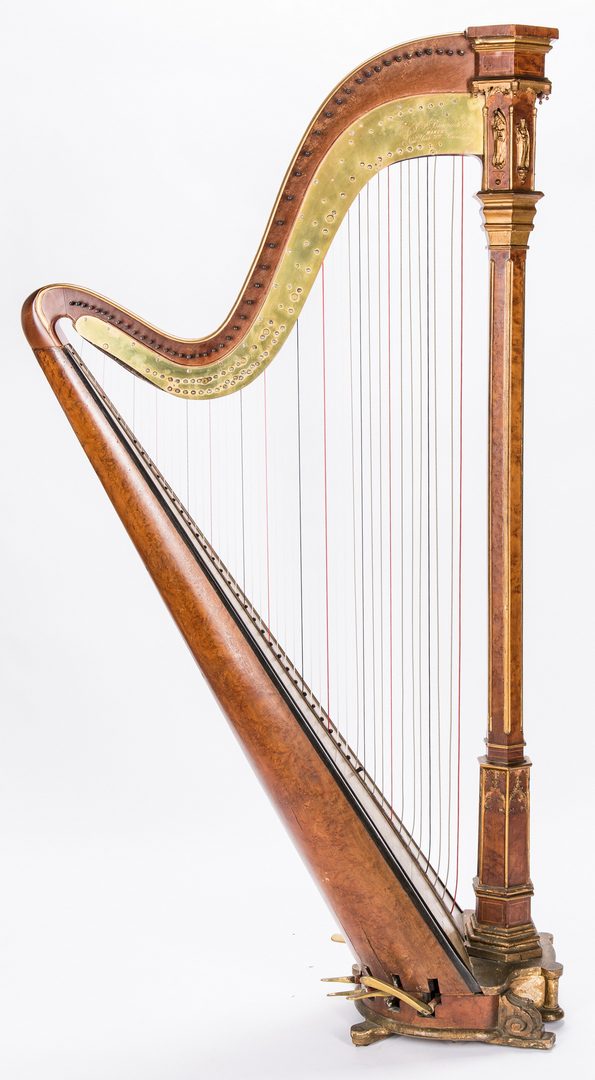 Lot 731: J. F. Browne & Company Pedal Harp