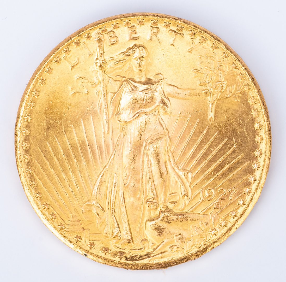 Lot 759: 1927 $20 Saint-Gaudens Gold Coin