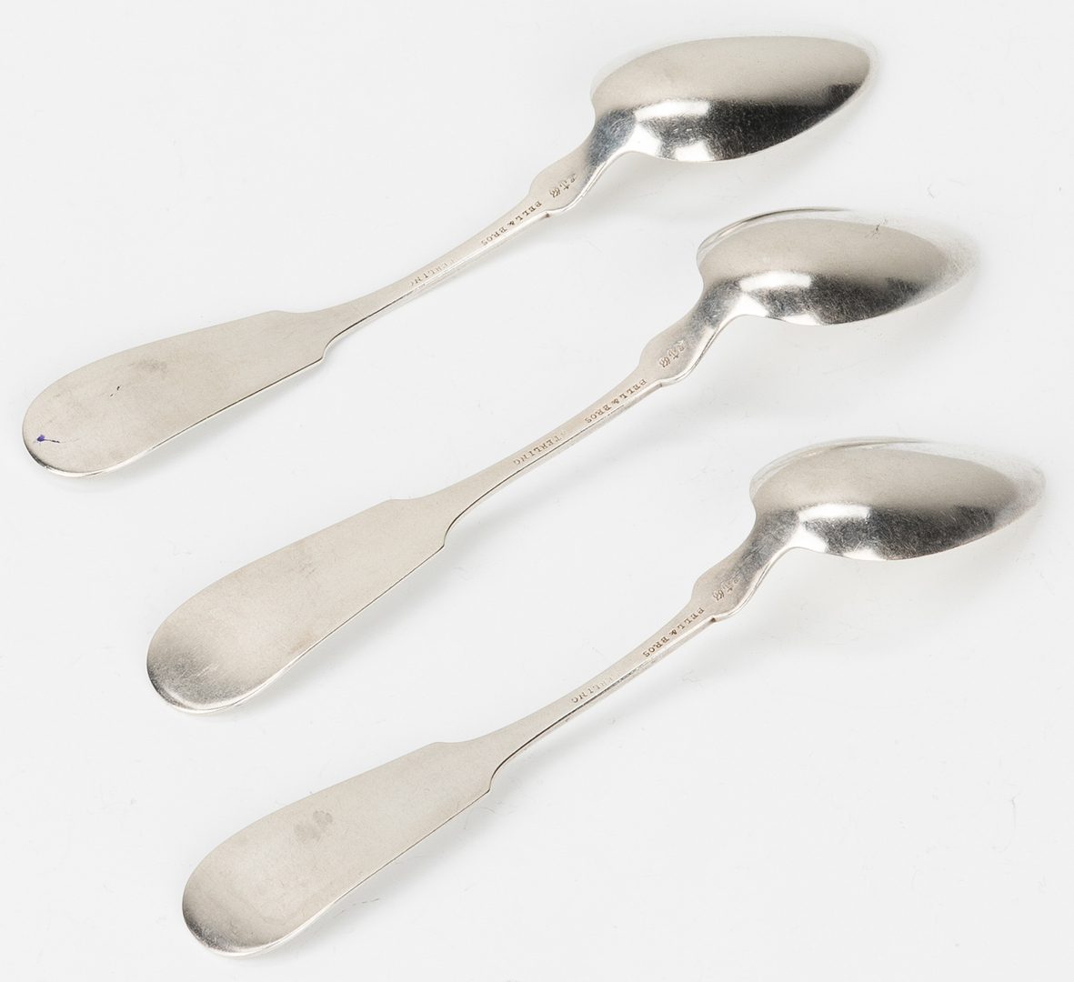 Lot 75: 3 Silver Spoons ret. by Samuel Bell, TX