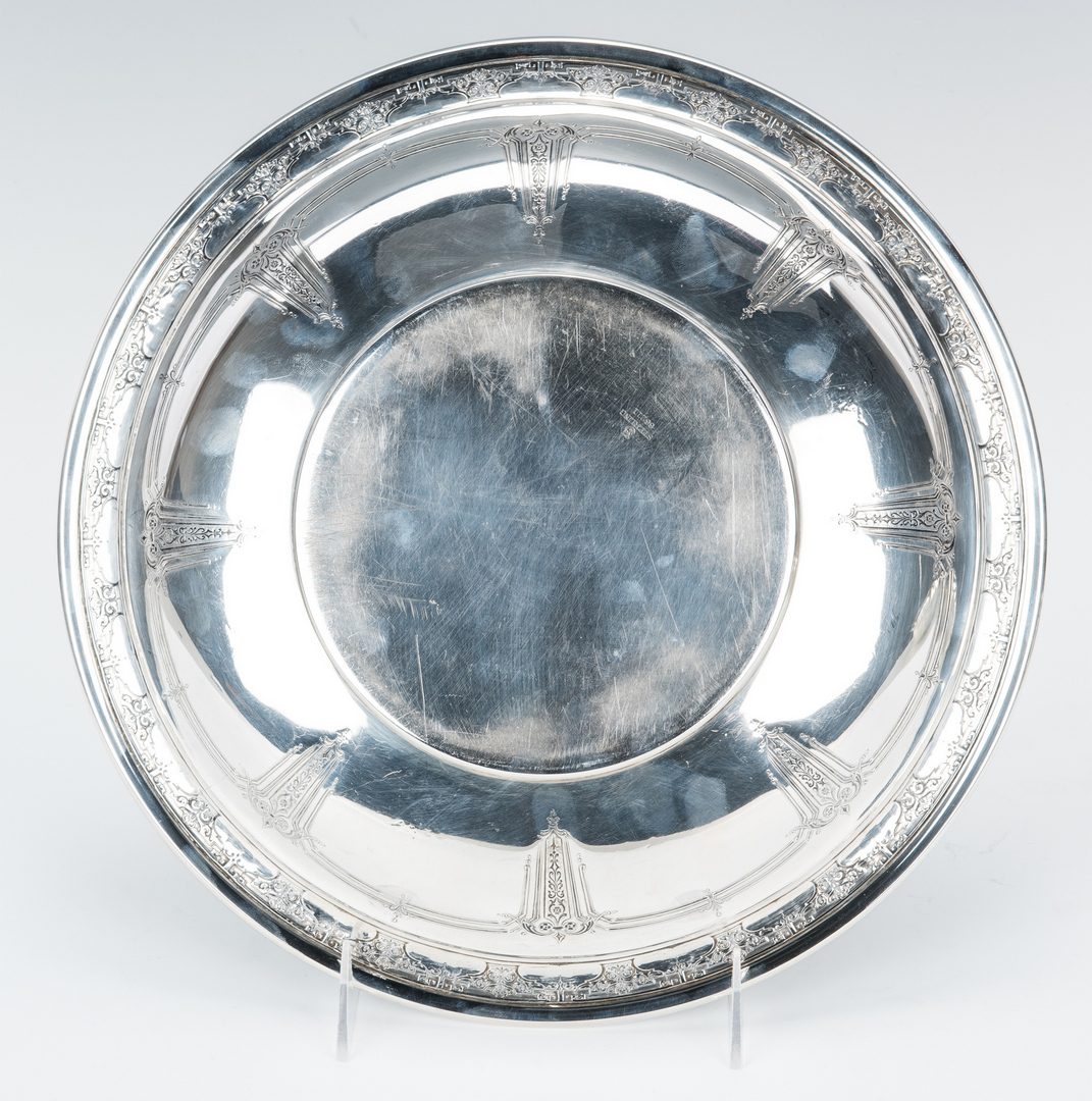 Lot 766: Towle Sterling Centerpiece Bowl + Wallace Bowl