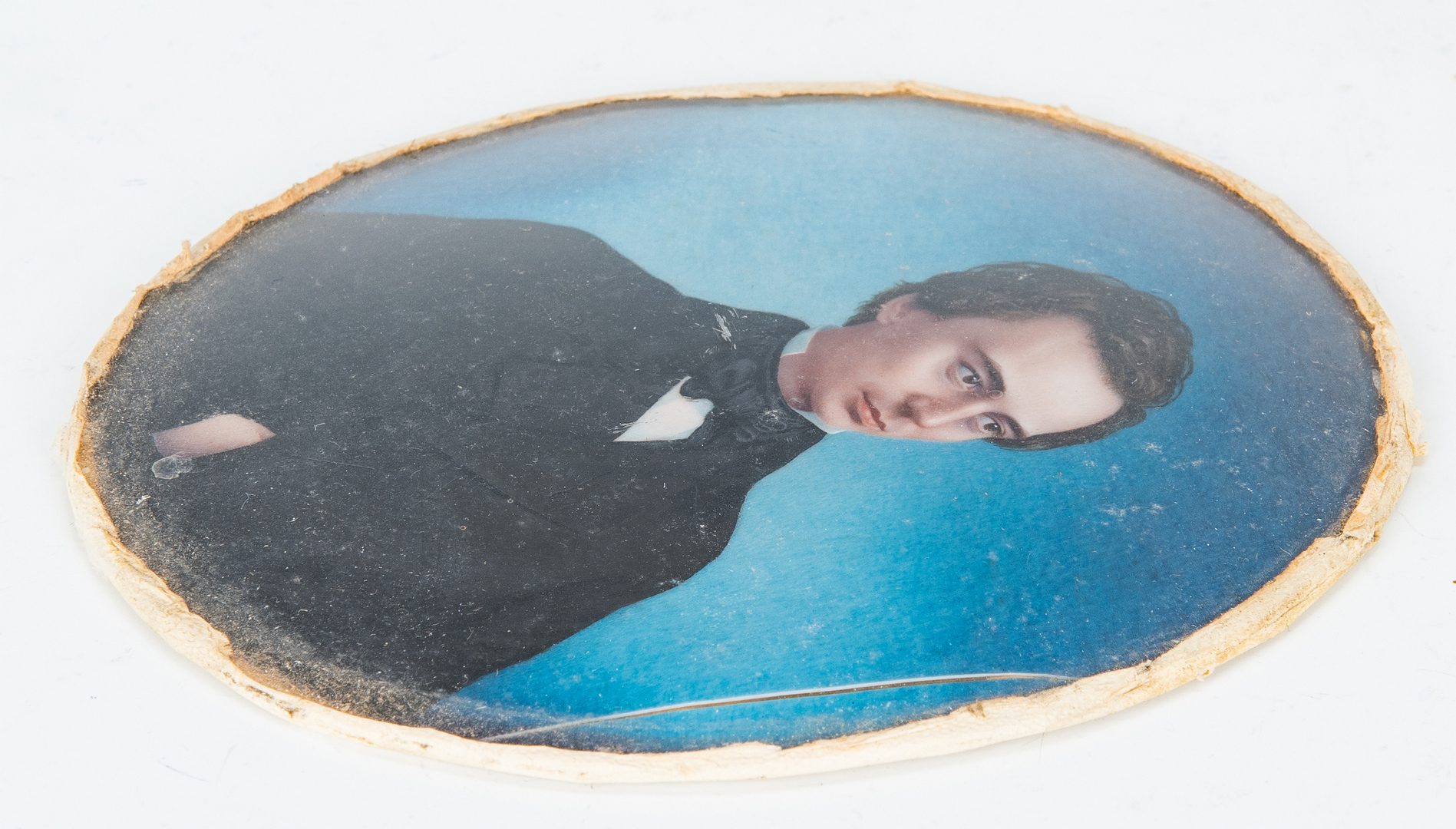 Lot 92: Pair NY miniature portraits, attr. Wagner Siblings