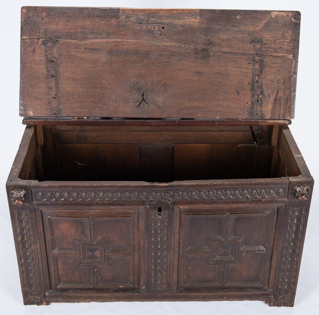 Lot 102: Small Jacobean Coffer or Blanket Chest