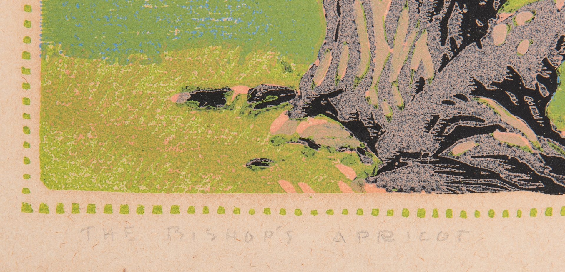 Lot 119: Gustave Baumann Colored Woodblock Print, Bishop's Apricot
