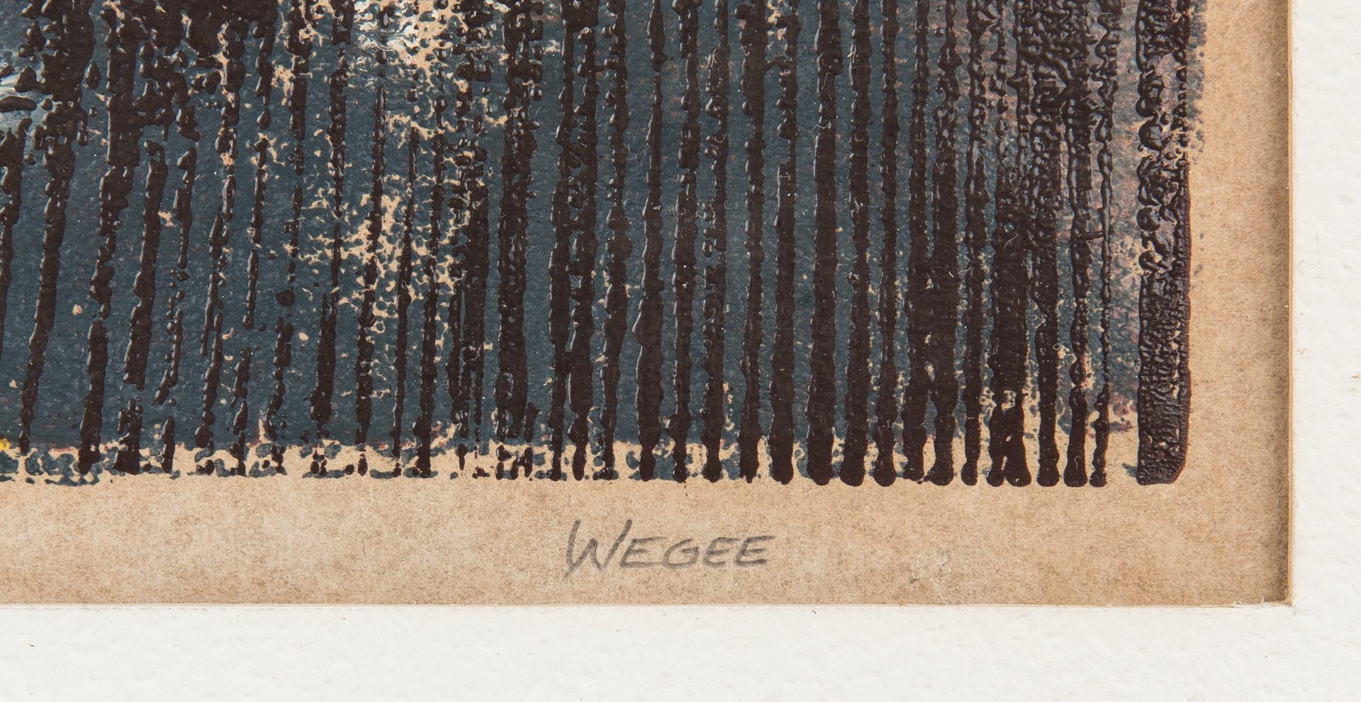Lot 121: William Weege Color Wood Block Print, The Nun