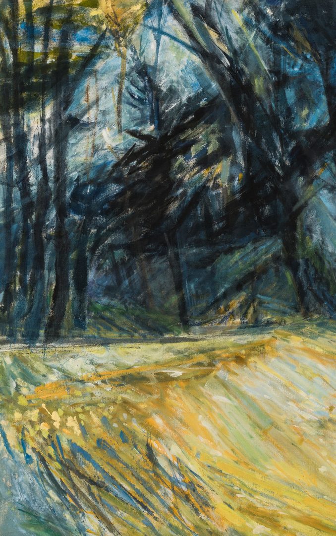Lot 122: Alfred J. Pounders O/C Expressionist Painting, Morning Forest