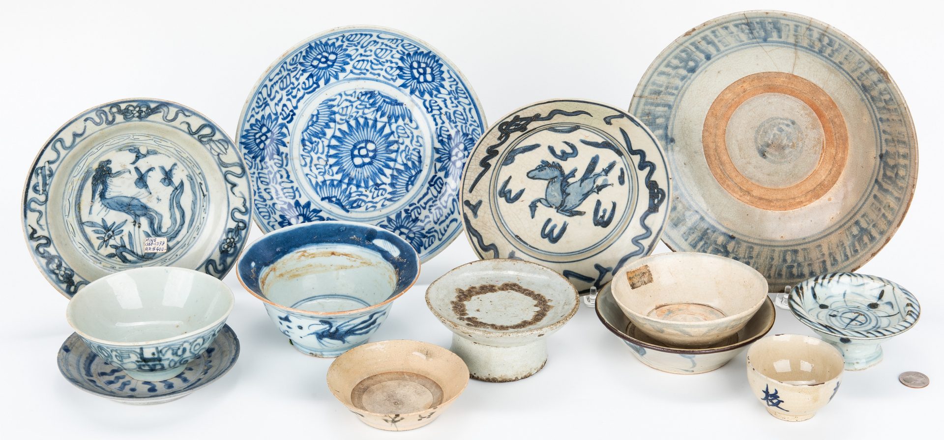 Lot 12: 14 Pcs. of Early Asian Ceramics