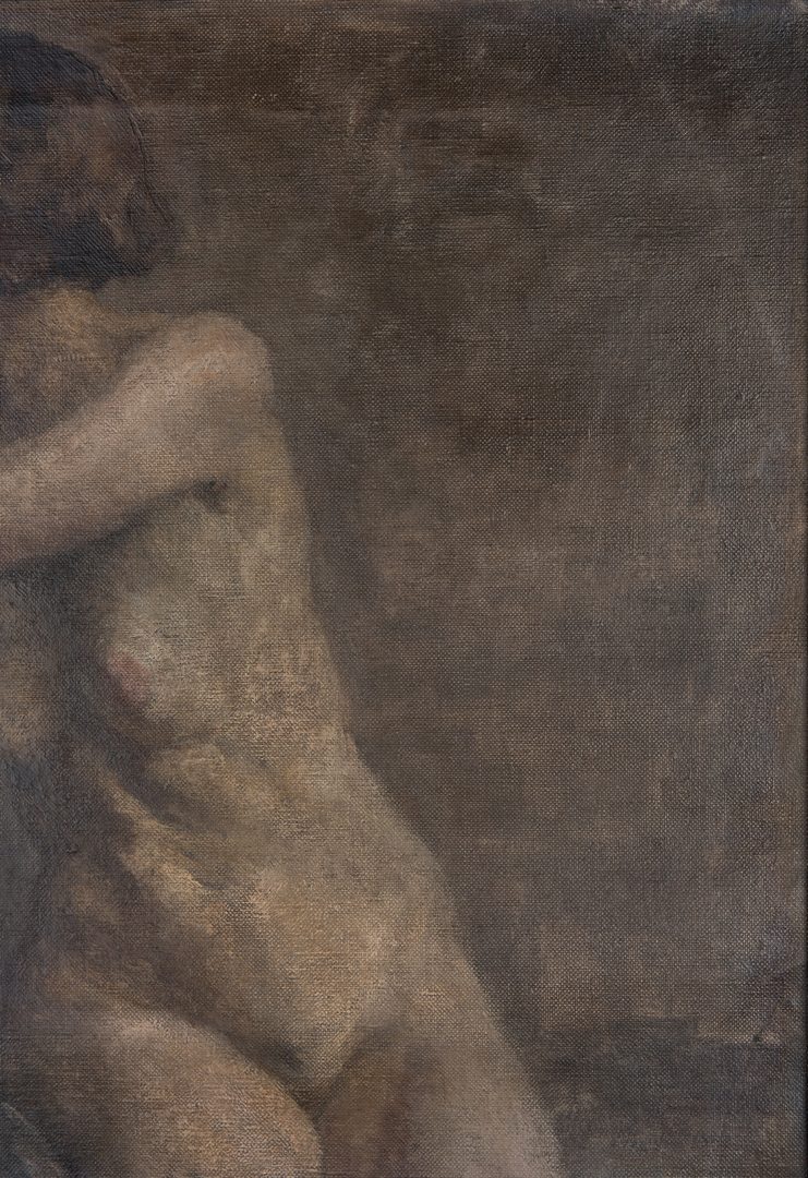 Lot 131: Oil on Canvas Female Nude