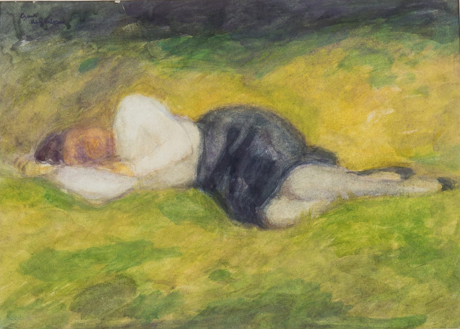 Lot 147: Frans de Geetere, W/C, Woman Sleeping