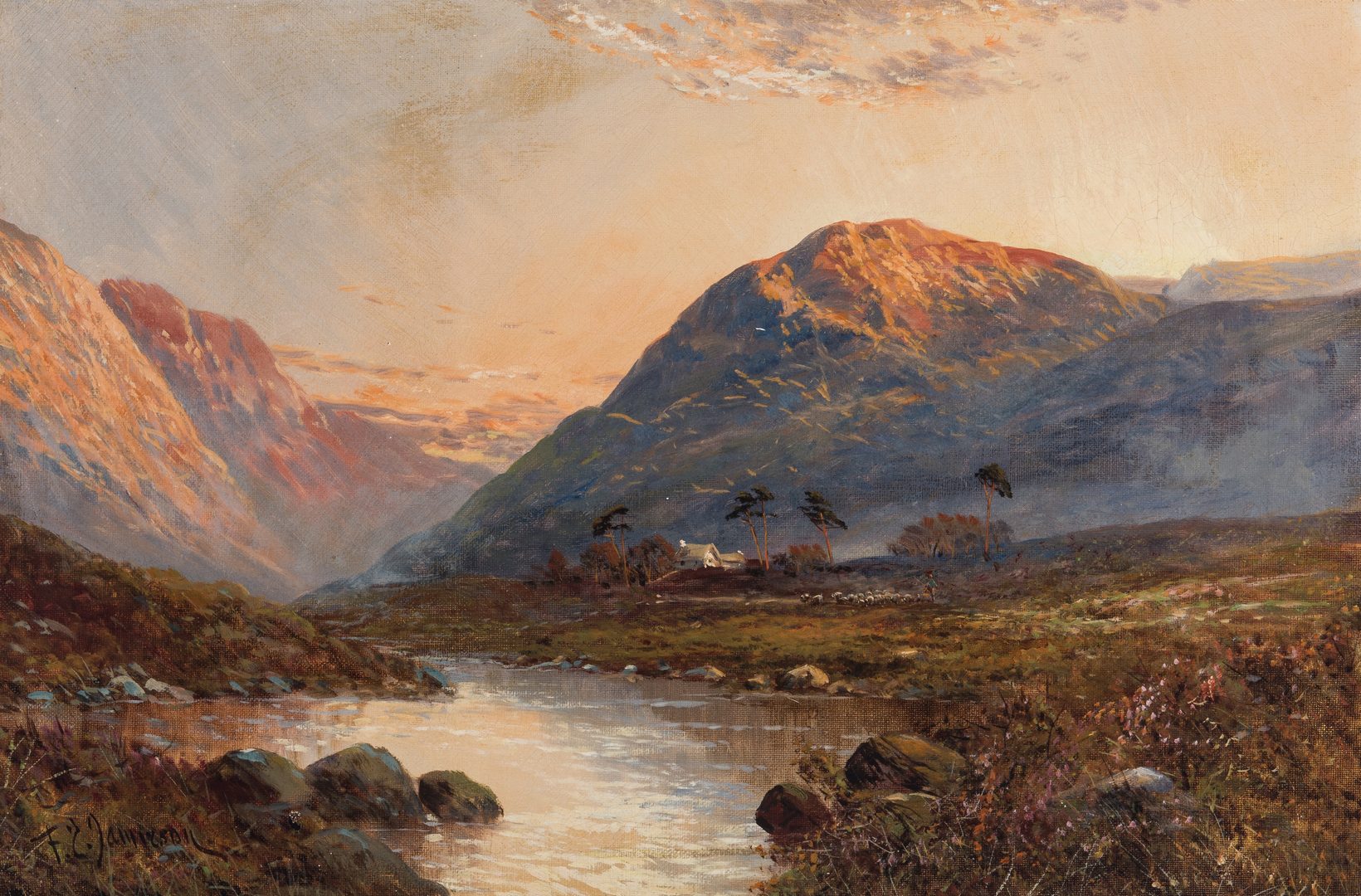 Lot 148: 4 F. E. Jamieson O/C, Scottish Landscape Paintings