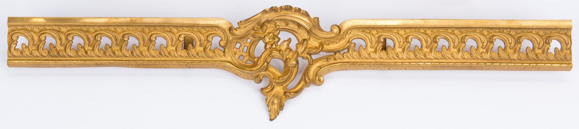 Lot 153: French Gilt Bronze Fireplace Fender & Chenets