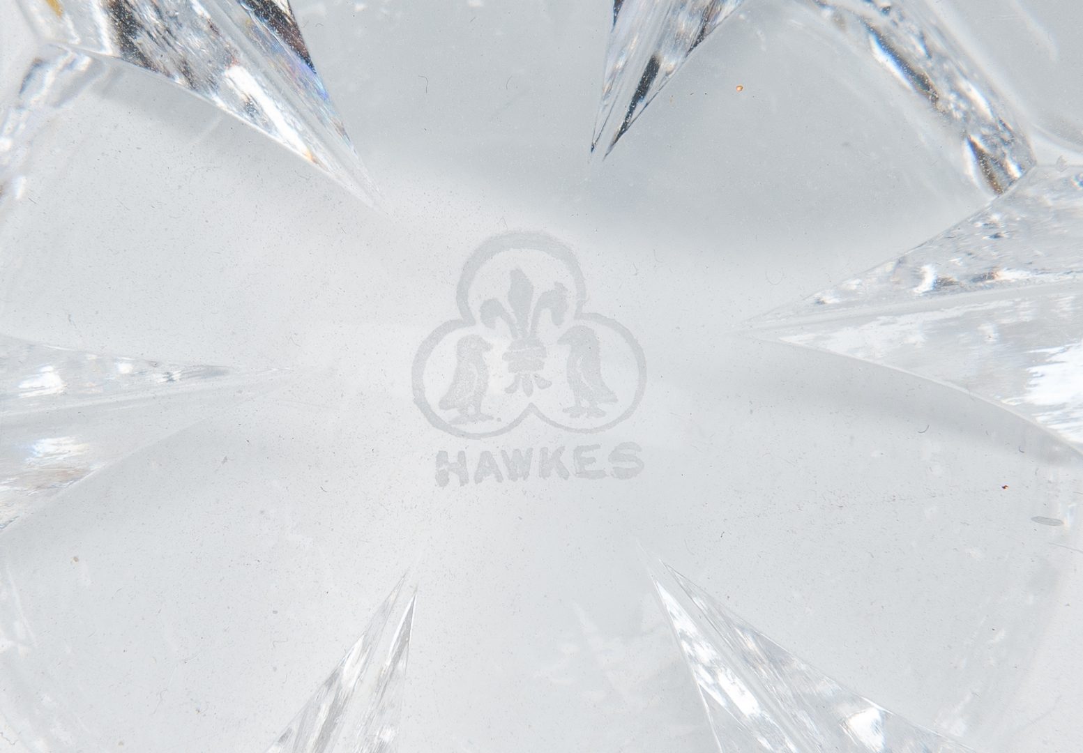 Lot 163: Hawkes Brilliant Cut Glass Bowl