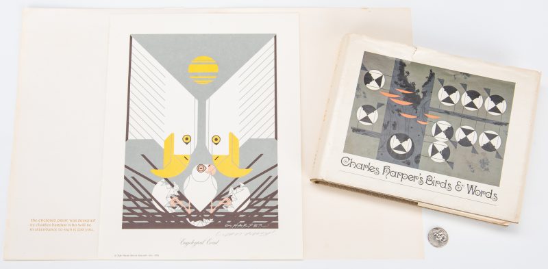 Lot 266: 2 Charley Harper Signed items, incl. Book & Print