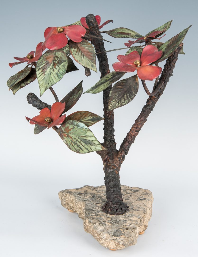 Lot 268: John Steck Bronze Floral Sculpture
