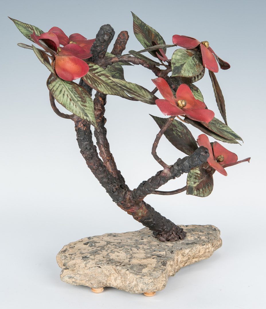 Lot 268: John Steck Bronze Floral Sculpture