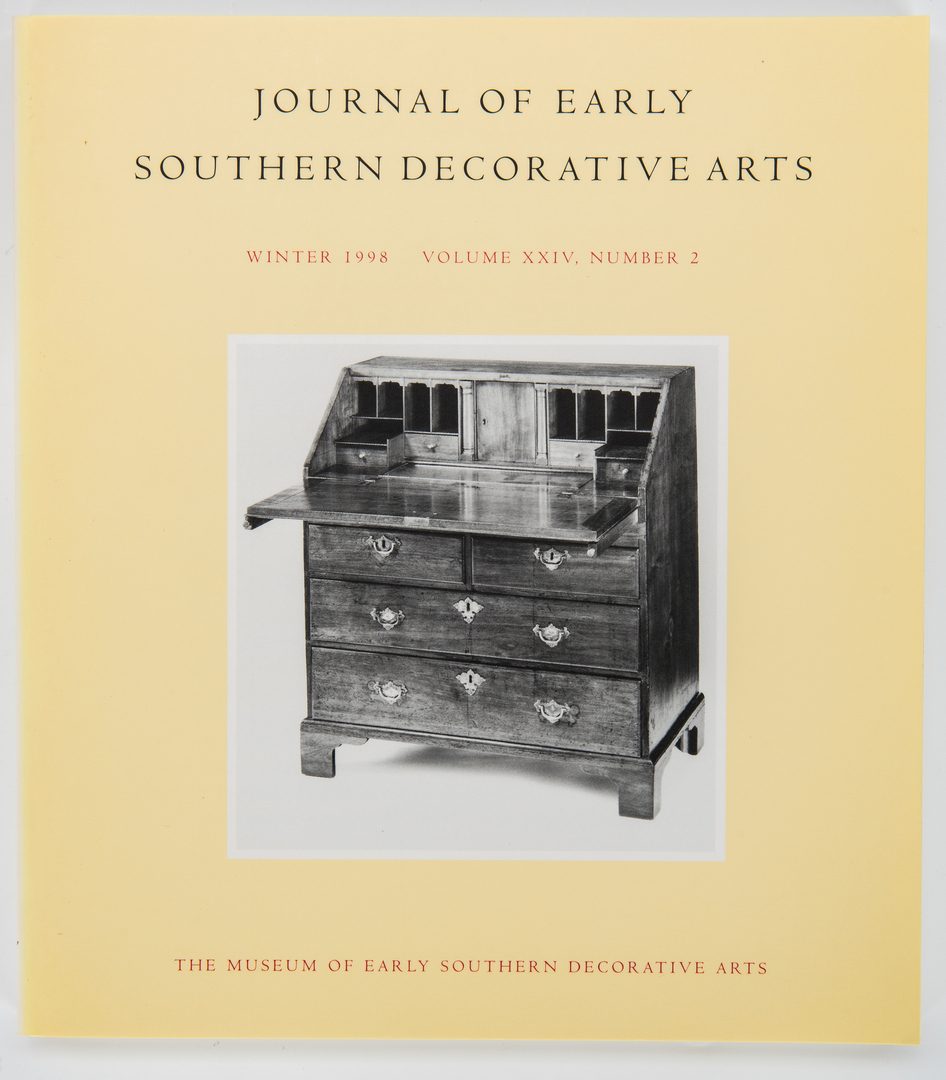 Lot 280: 7 Southern Arts Reference Books, incl. MESDA Journal