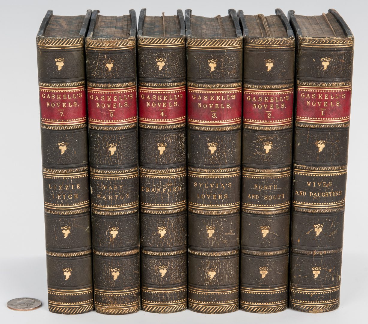 Lot 287: Gaskell's Novels, 6 Vols. 1873-1874