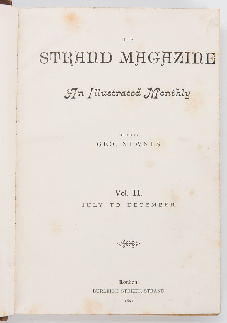 Lot 288: Strand and Metropolitan Magazines inc. Sherlock Holmes