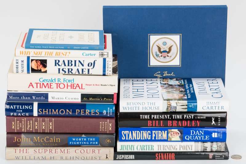 Lot 297: 15 Presidential/Political Signed Books