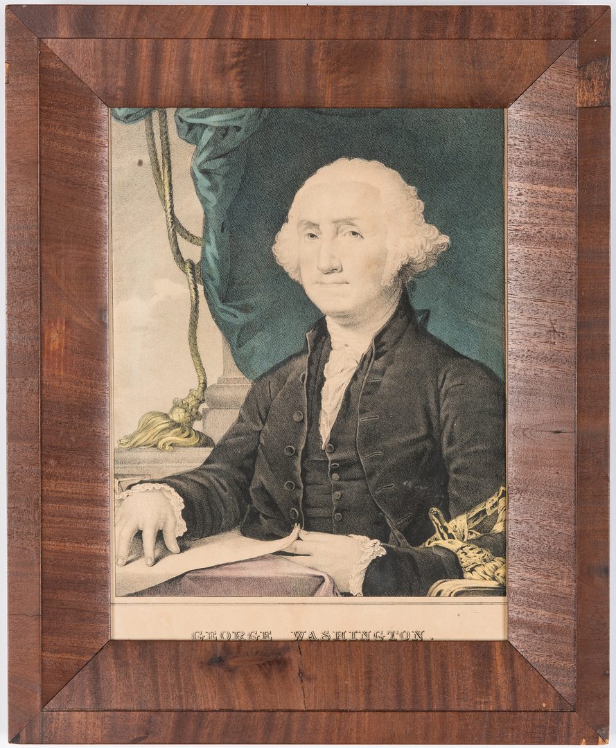 Lot 304: 2 George Washington Prints, incl. Washington At Home