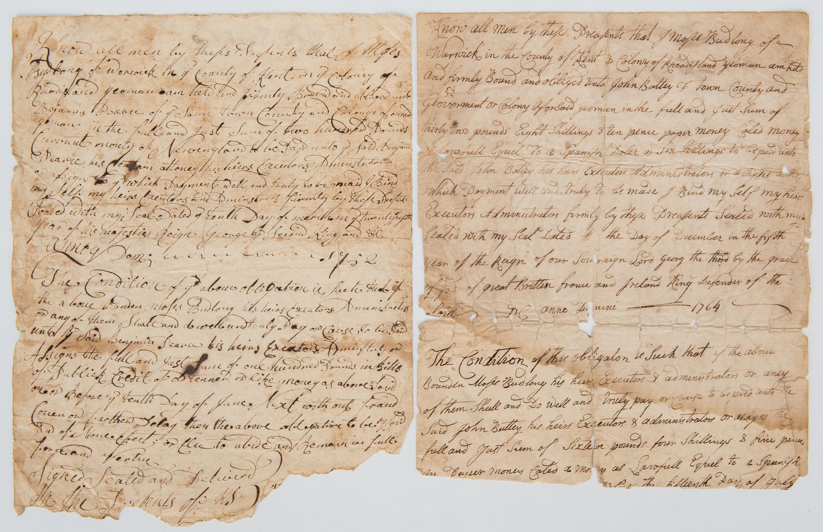 Lot 308: Budlong Family, Early American Archive