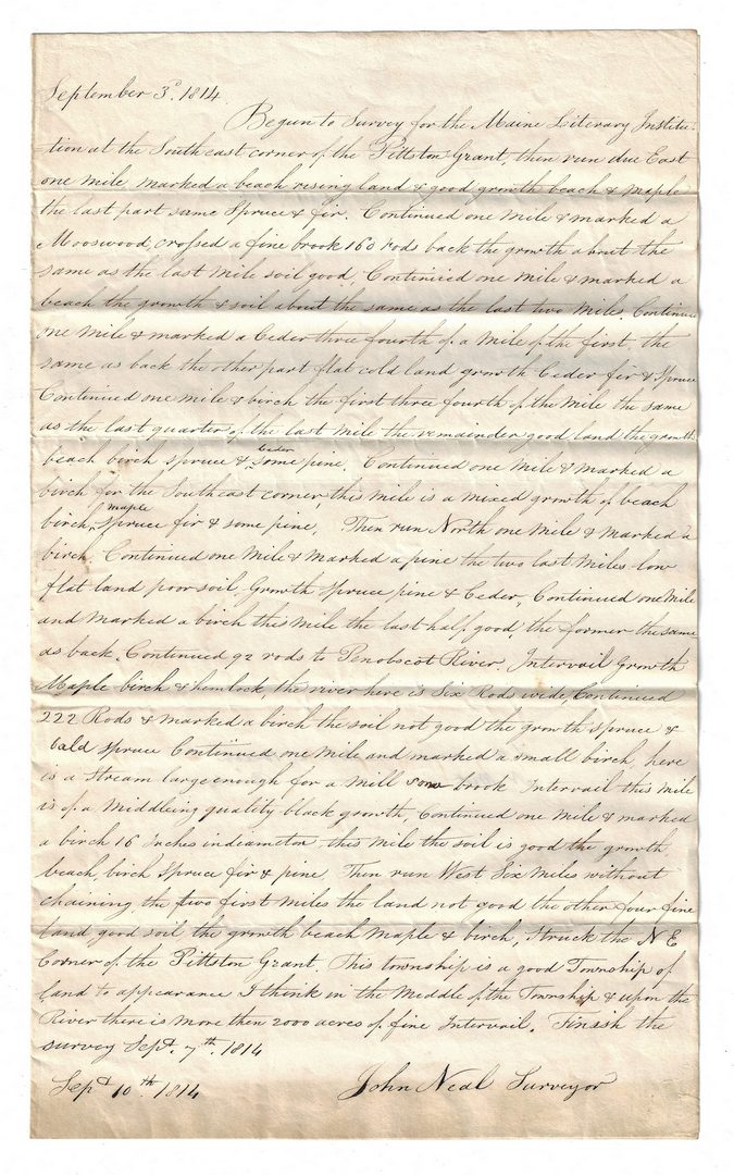 Lot 309: Four  19th C. Documents, incl. Dearborn Famil