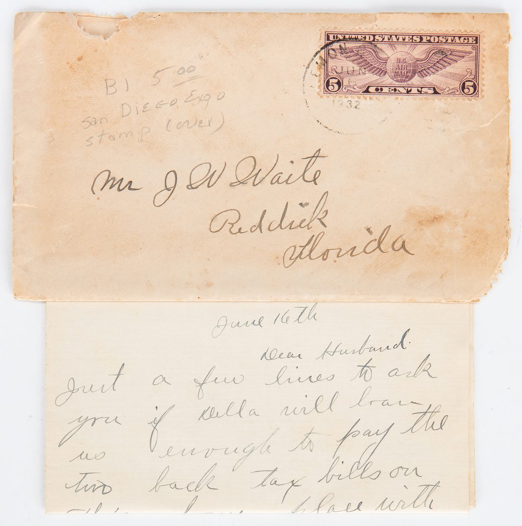 Lot 312: Archives of 64 Envelopes/Letters, incl. Railroad Related