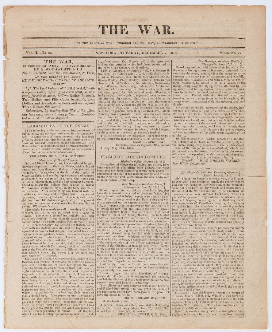 Lot 314: 10 Andrew Jackson, TN Related Newspapers