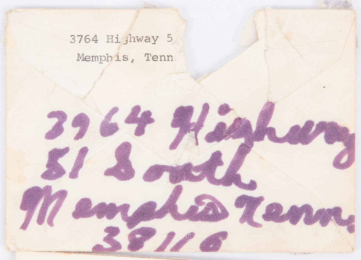 Lot 319: Elvis Presley Cut Signature w/ Envelope