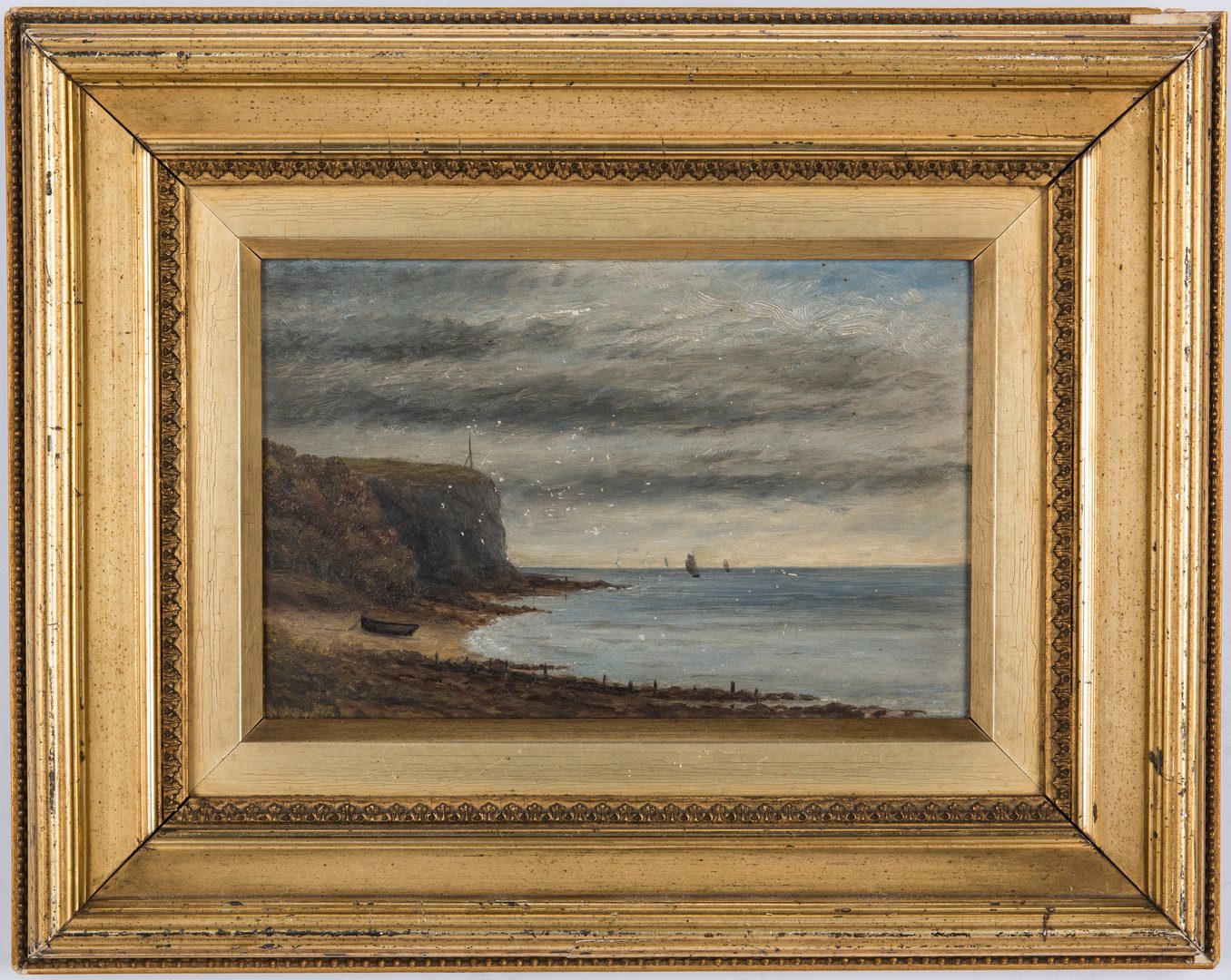Lot 325: 3 19th Cent. Works of Art, incl. English Seascape, B.L. Roys