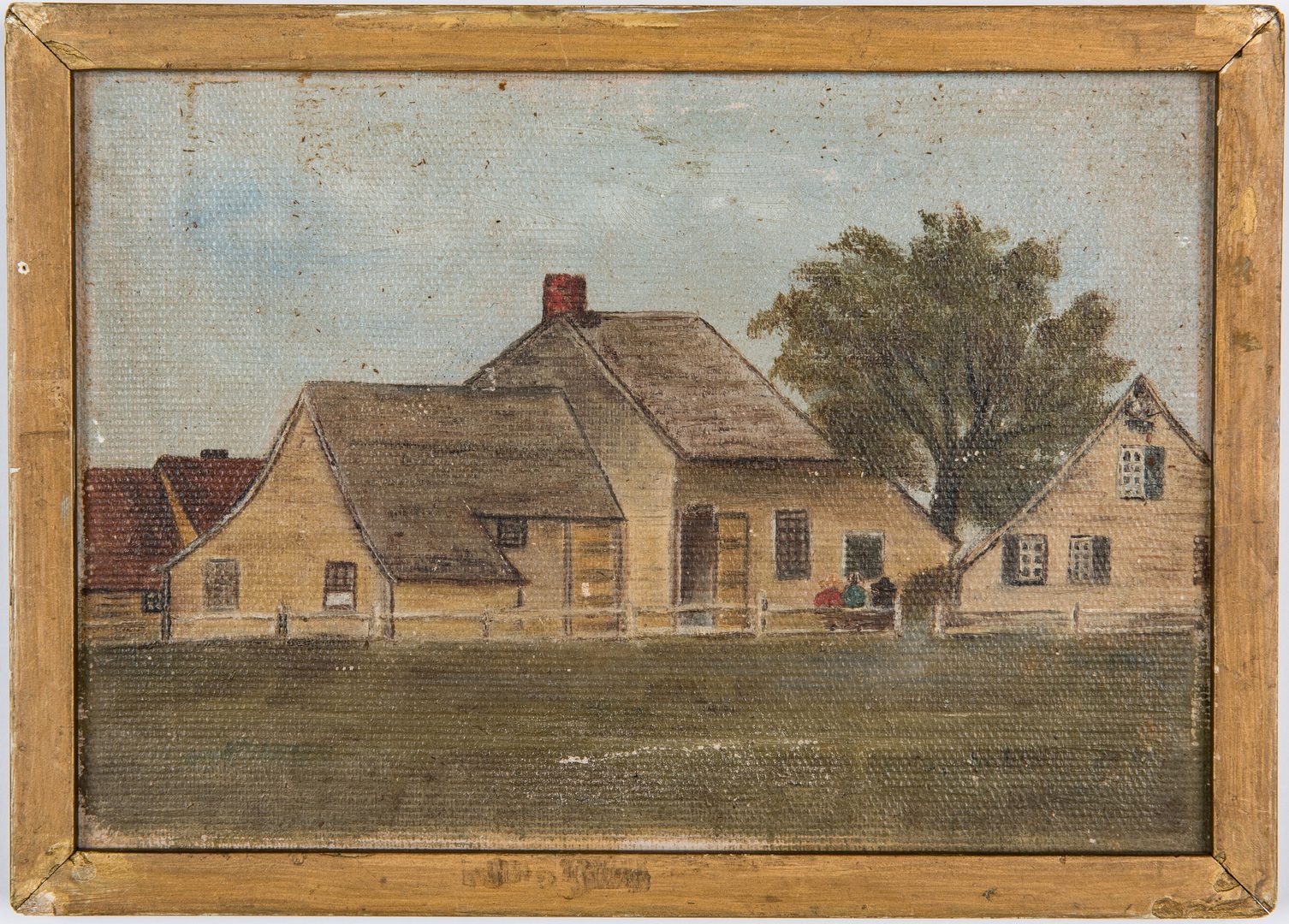 Lot 331: 2 American School Oil Paintings, Farm Scenes