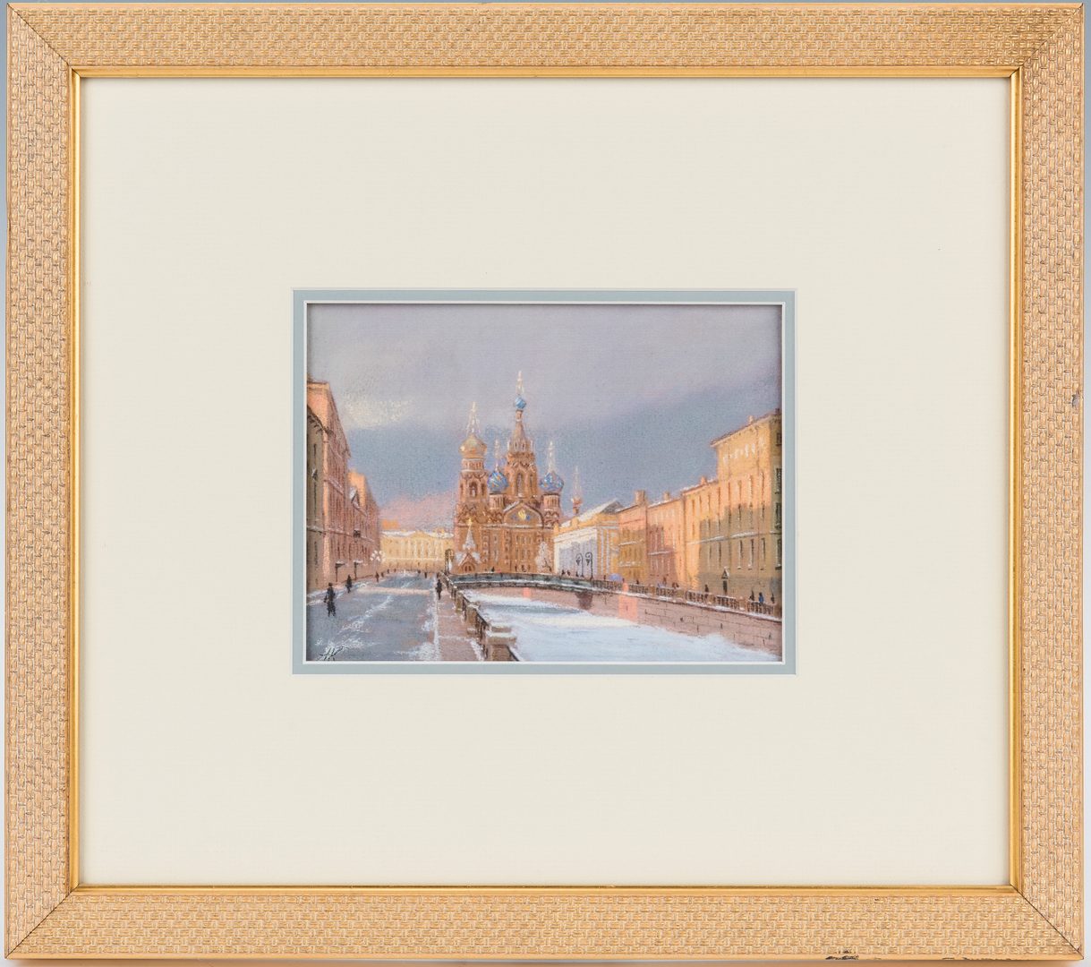 Lot 336: 2 Signed Russian School Watercolor Cathedral Paintings