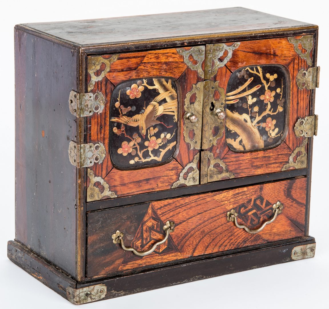 Lot 33: 2 Asian Inlaid Jewelry or Keepsake Chests