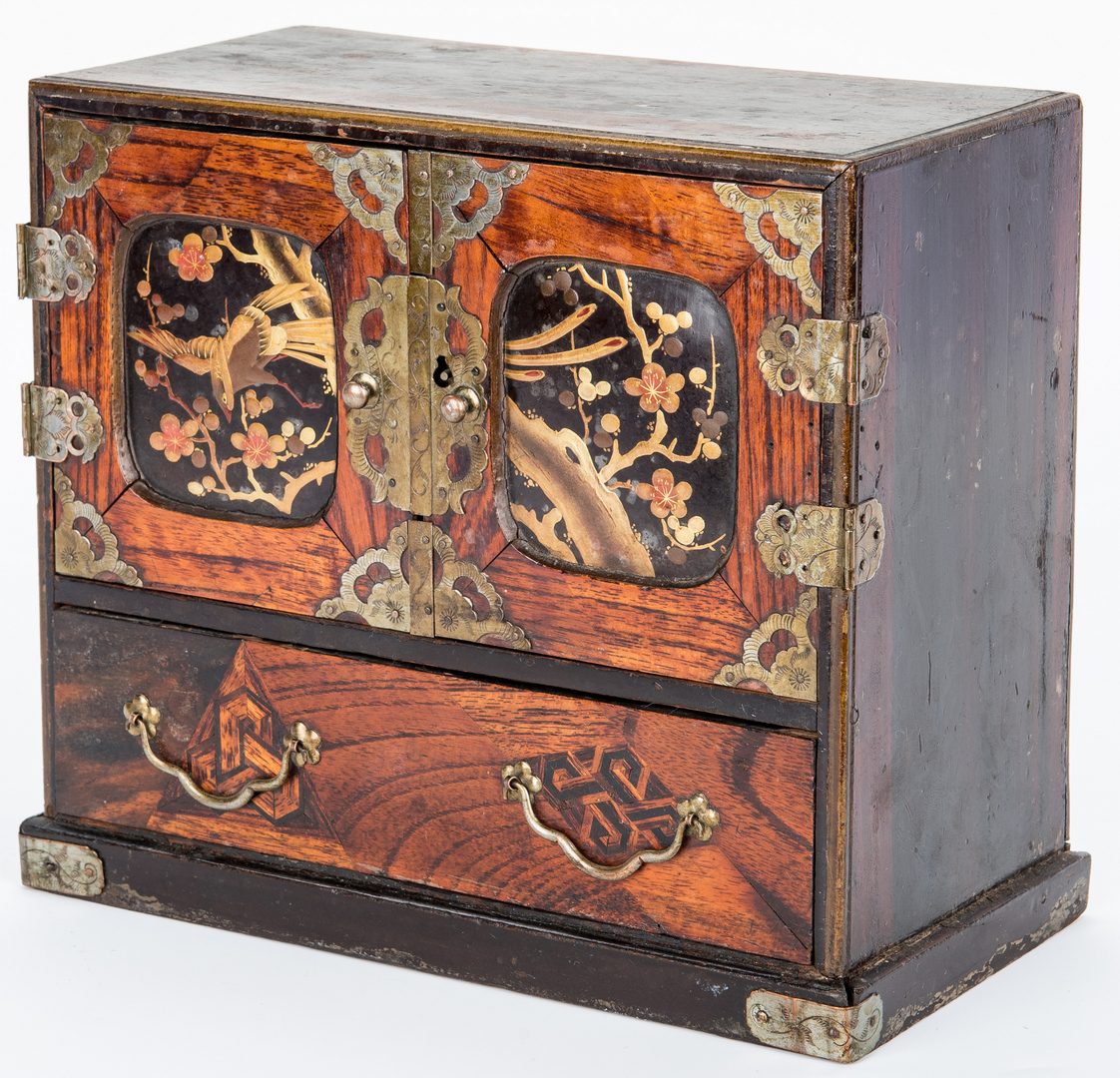 Lot 33: 2 Asian Inlaid Jewelry or Keepsake Chests