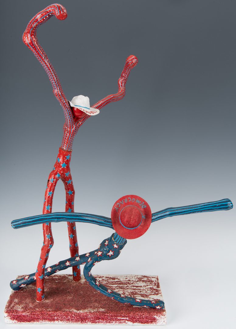 Lot 360: Gary Hargis Folk Art Political Sculpture