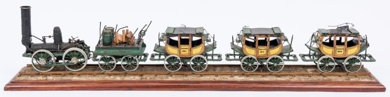 Lot 379: Mechanical Scale Model Dewitt Clinton Passenger Train