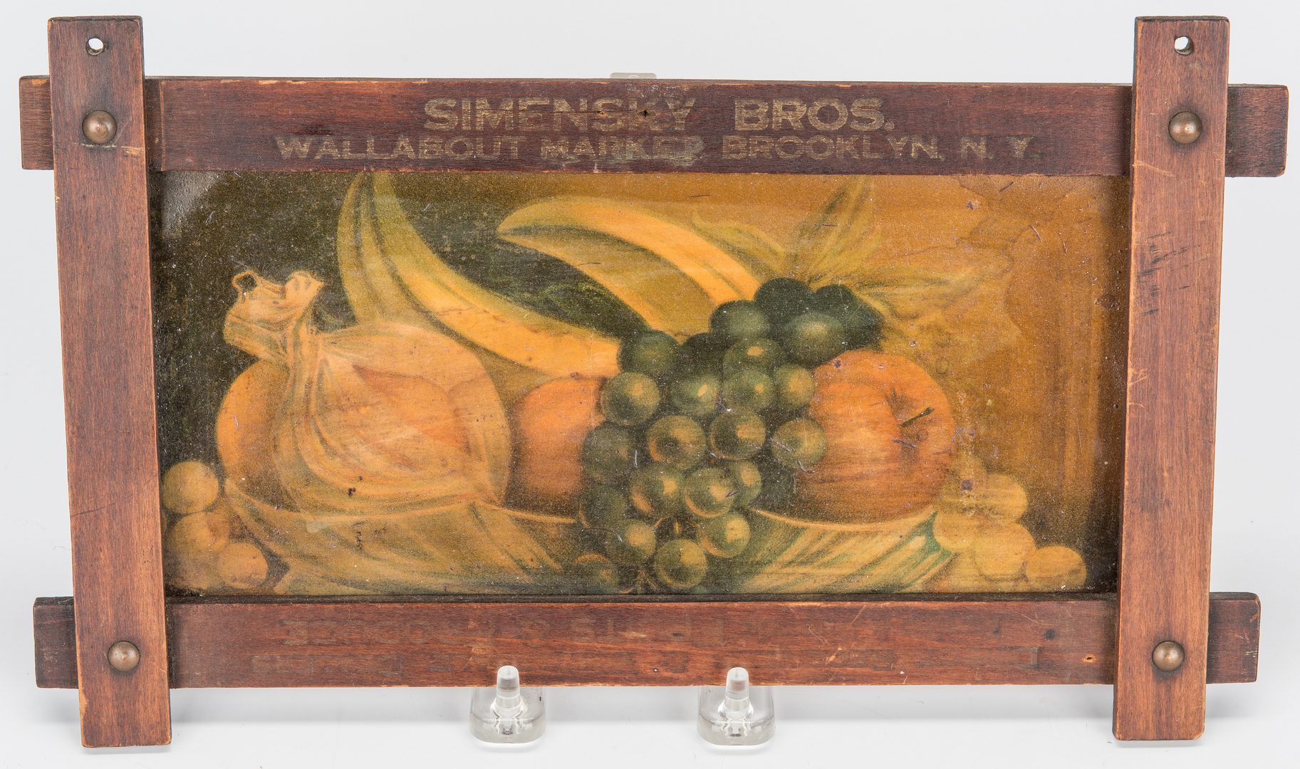 Lot 414: 5 Late 19th/Early 20th Cent. Commercial Signs, incl. Brooklyn Produce
