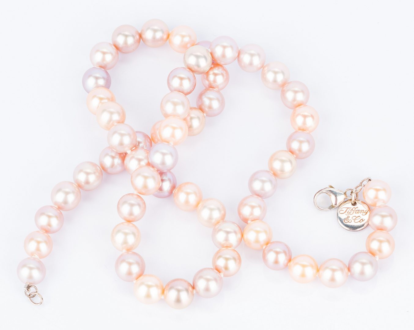 Lot 56: Iridesse by Tiffany & Co. SS & Pearl necklace