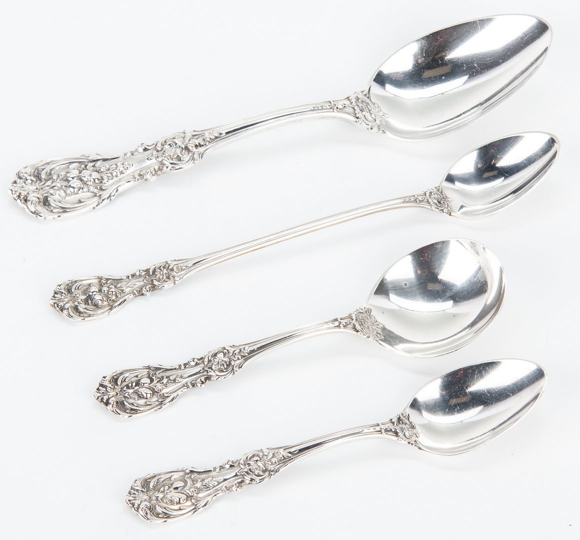 Lot 60: Reed & Barton Francis I Sterling Flatware, 90 pieces