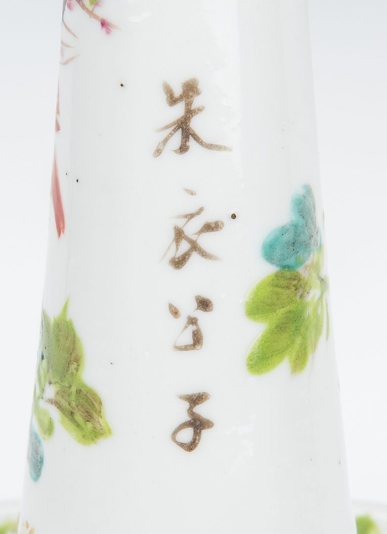 Lot 7: Chinese Porcelain Candle Stand