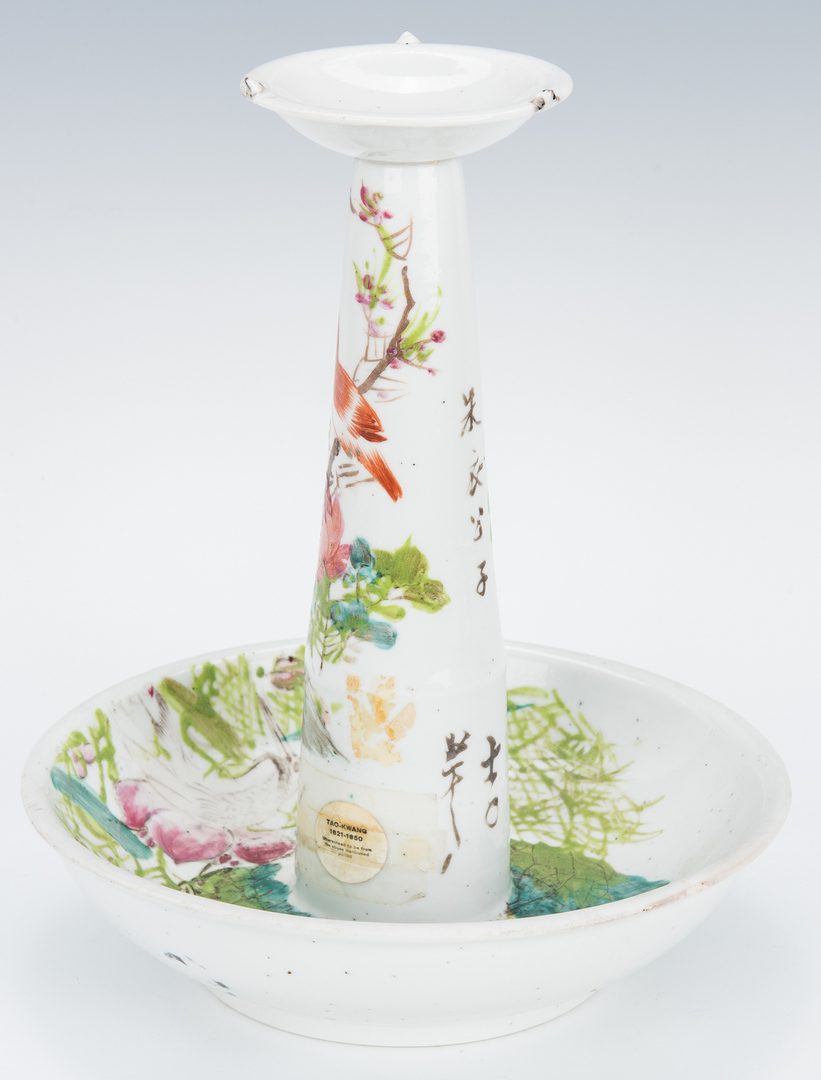 Lot 7: Chinese Porcelain Candle Stand