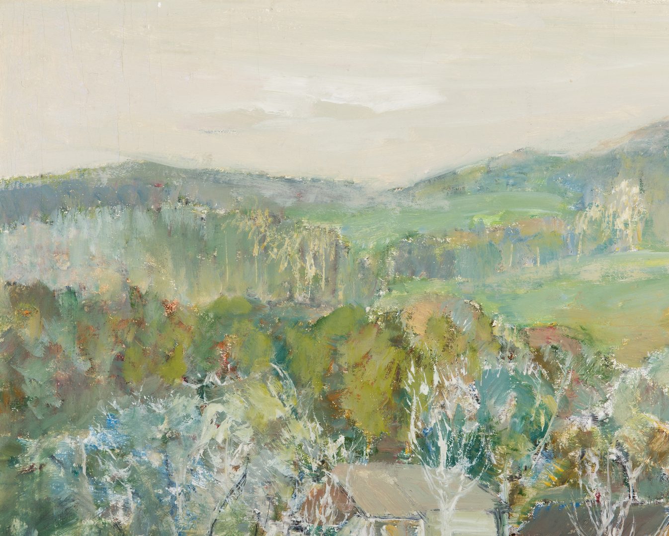 Lot 82: Henryk Krych O/C Painting, Impressionistic Landscape