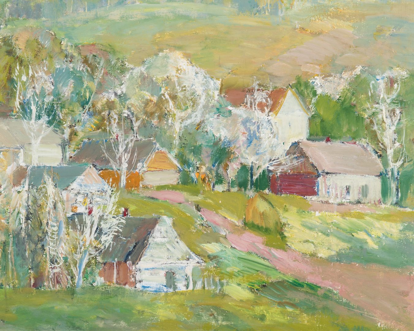 Lot 82: Henryk Krych O/C Painting, Impressionistic Landscape