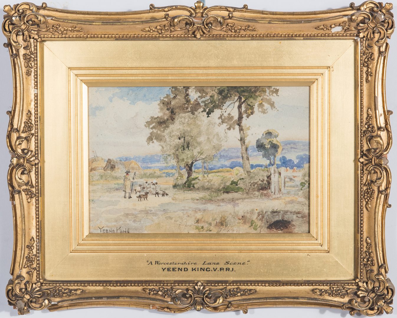 Lot 85: 19th C. Watercolor Landscape and Seascape by T. Hardy, Yeend-King