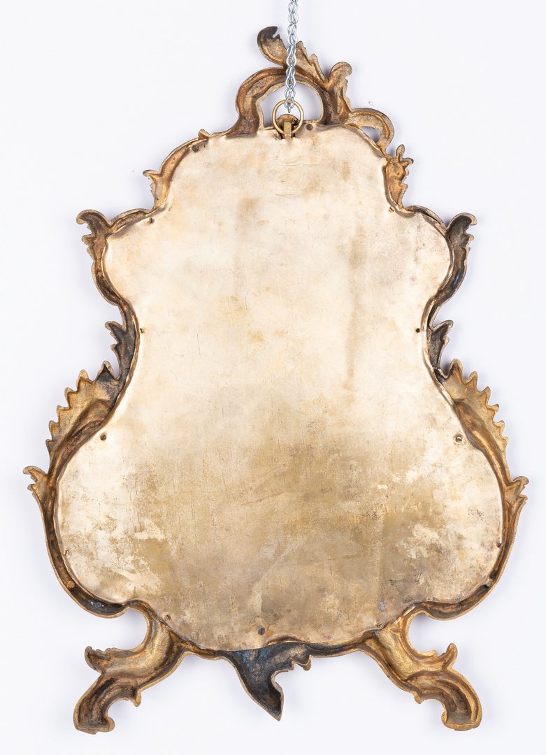 Lot 94: Three Rococo Style Wall Mirrors & 1 Wall Sconce, 4 items