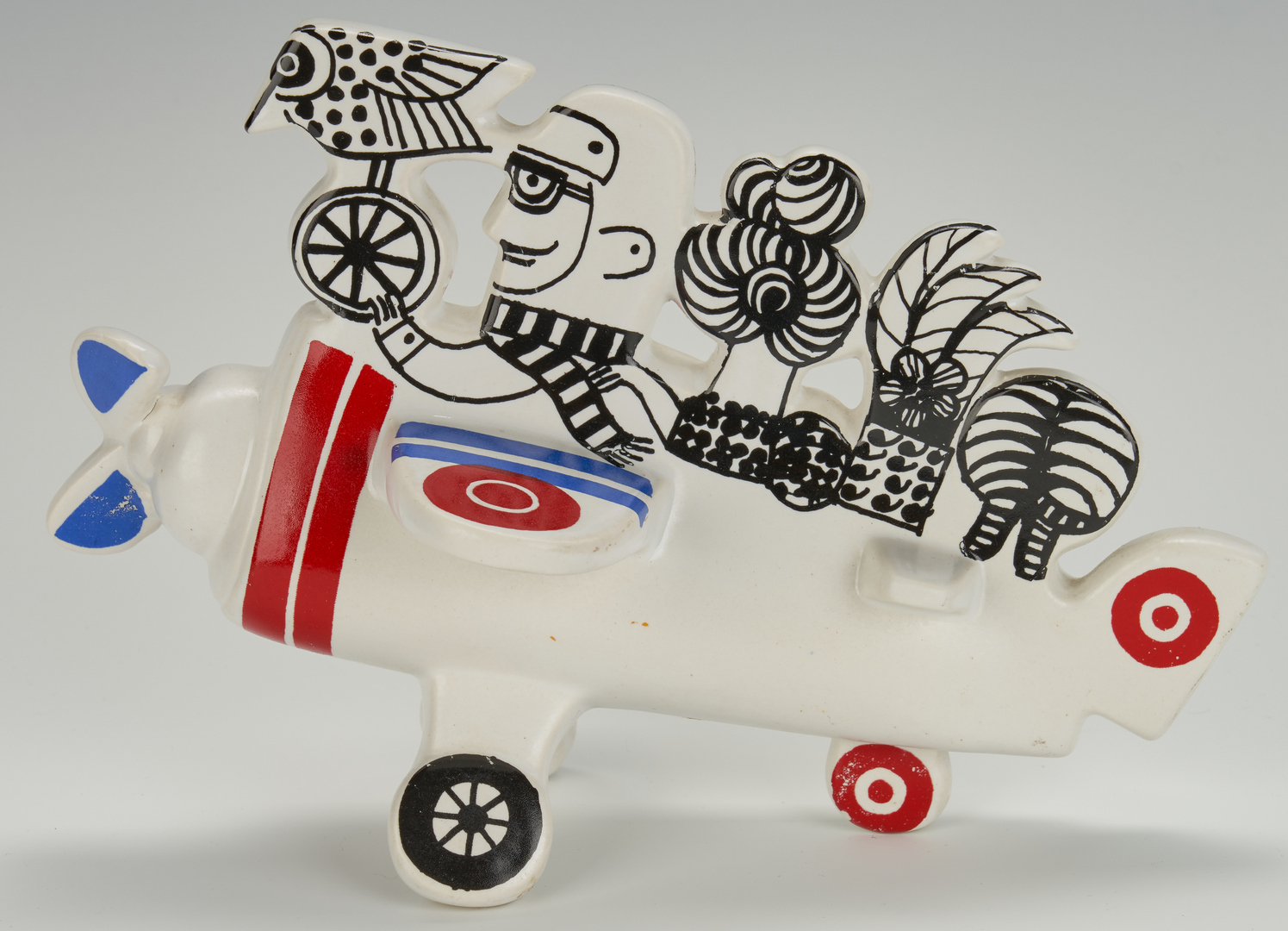 Lot 1000: Lisa Larson Mid-Century Ceramic Airplane